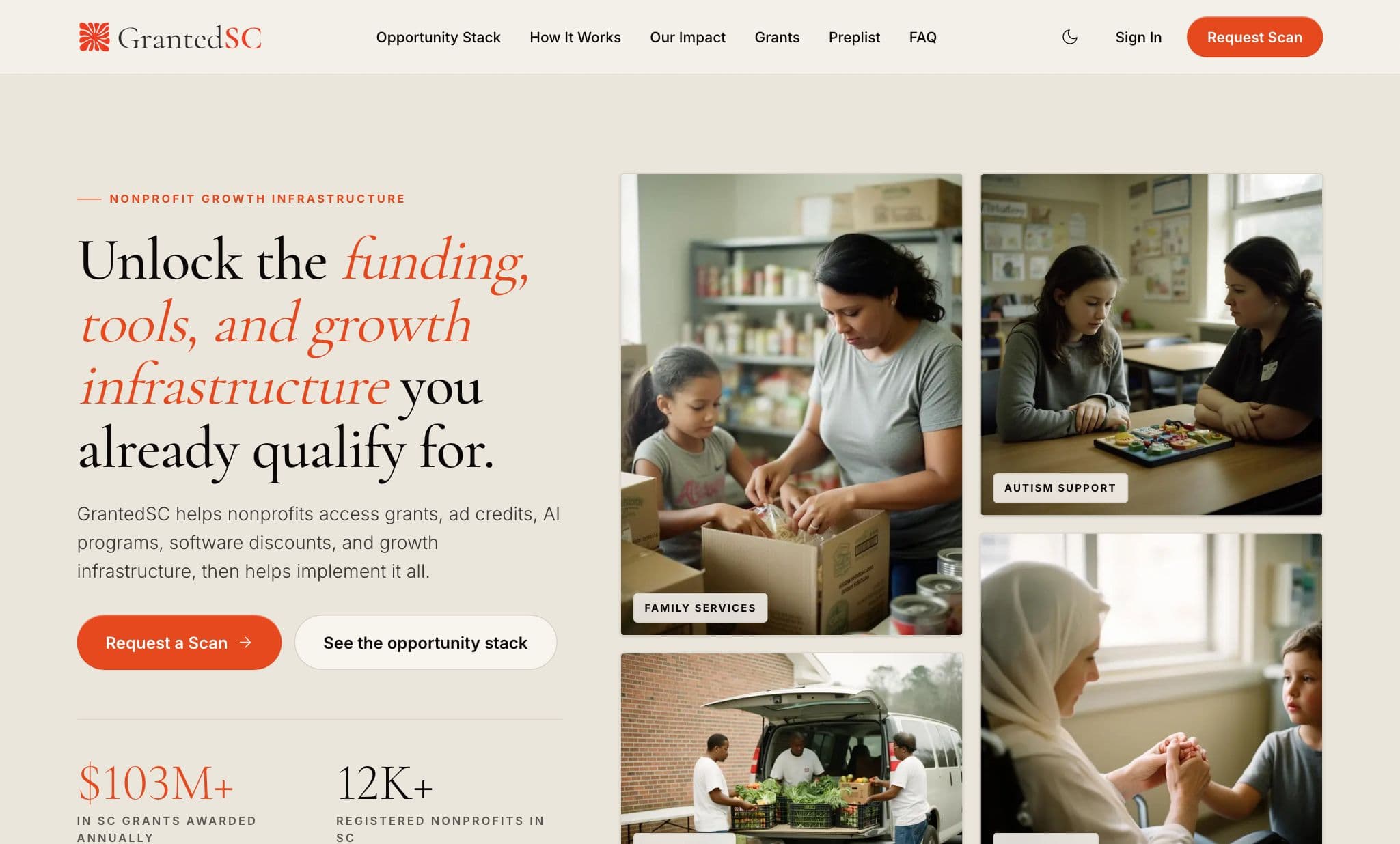 GrantedSC website